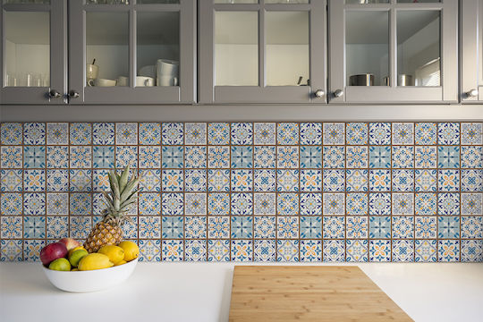 Vinyl Tile Stickers Decorative Design Arabic Puzzle 9x30x30 Cm