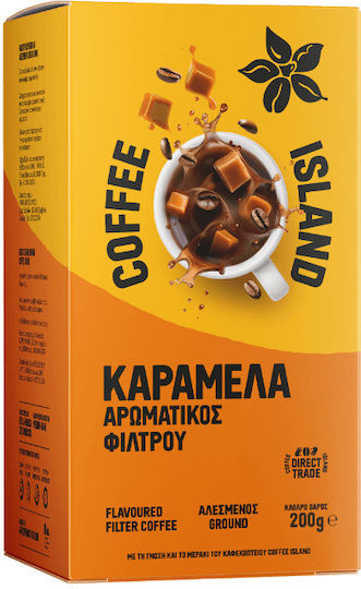 Coffee Island Filter Coffee Filter Aromatic With Caramel Flavor Caramel Ground 200gr