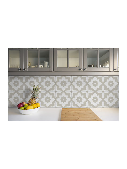 Wandsticker Vinyl Kacheln Arabisches Blume 9x30x30 cm