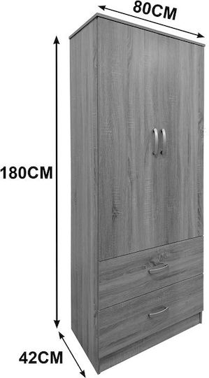 Τετράφυλλη Ντουλάπα με Πατάρι 160x42x240cm Wenge Τετράφυλλη Ντουλάπα με Πατάρι 160x42x240cm Wenge