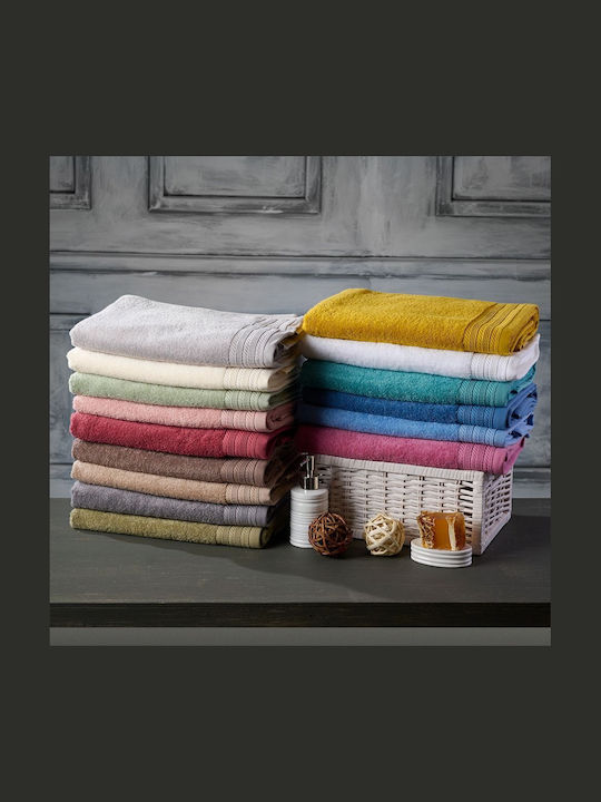 Cokitex Bath Towel One Colour 75x150cm White Weight 500gr/m²