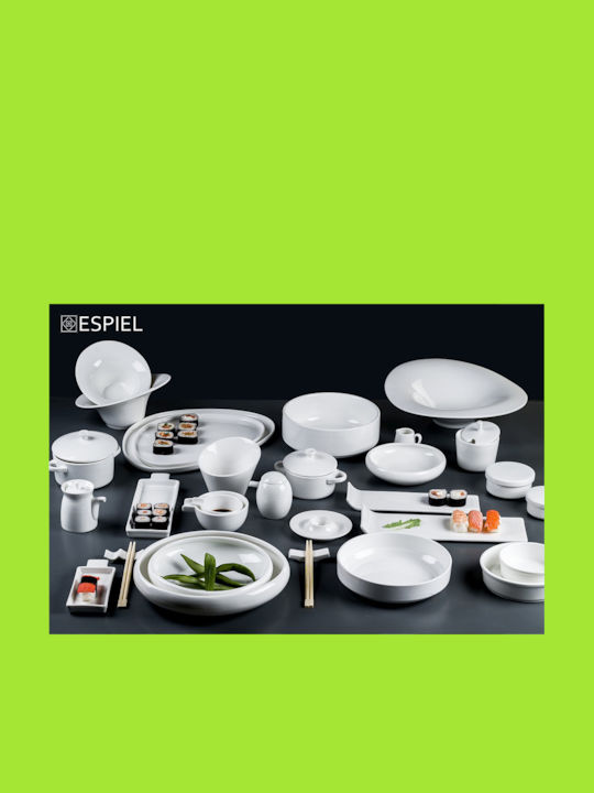 Espiel Siders Чиния Плитко Триъгълник от Порцелан 30.5x22.8см 4бр