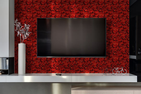 Autocolant Panou Din Vinil Decorațiune Perete Camuflaj Hexagoane 100x50 Cm