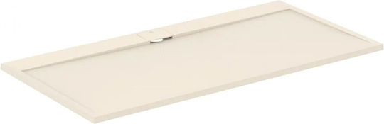Ideal Standard Ultra Flat S I.life Ορθογώνια Κεραμική Ντουζιέρα 160x90cm Μπεζ