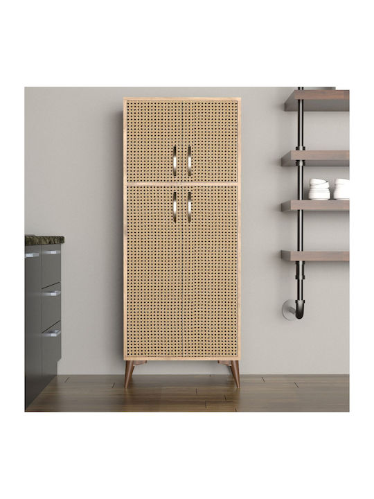 Dulap Mare Multifuncțional Din Pin Hazeran Uși 62x35x155cm