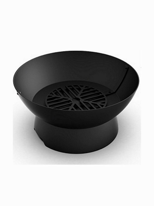 Hergom Firepit Fire Pit Black 96x96x48.2cm