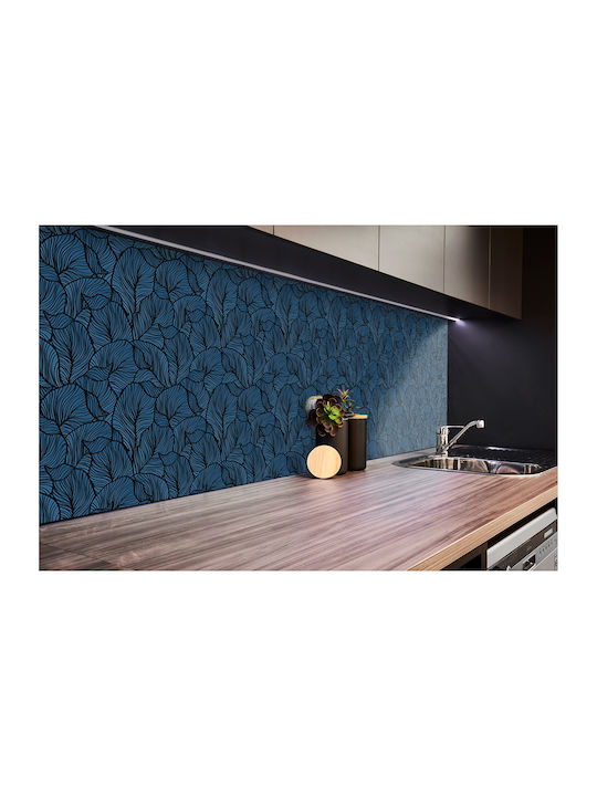 Vinyl Sticker Panel Quick Decoration Retro Leaves 100x50 Cm