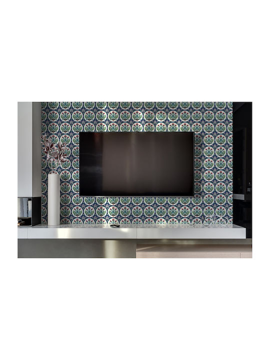Vinyl Wall Panel Sticker Kitchen or Bathroom Turkish Tulips 100x50 Cm