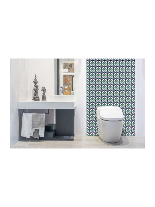 Vinyl Wall Panel Sticker Kitchen or Bathroom Turkish Tulips 100x50 Cm