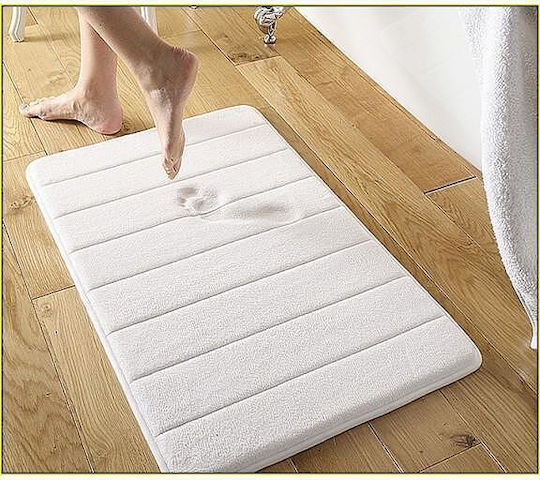 Inter Ceramic Бански Килим Мемори Пяна 182BM Сив