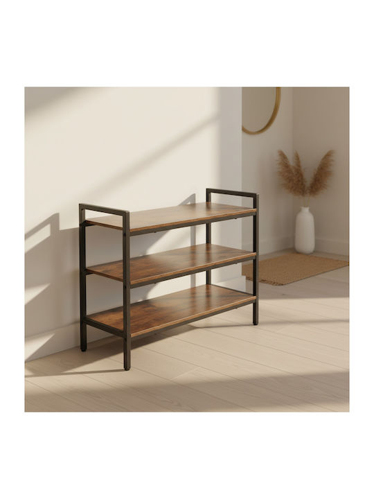 Fabric Shoe Organizer Black 79x30x58.5cm