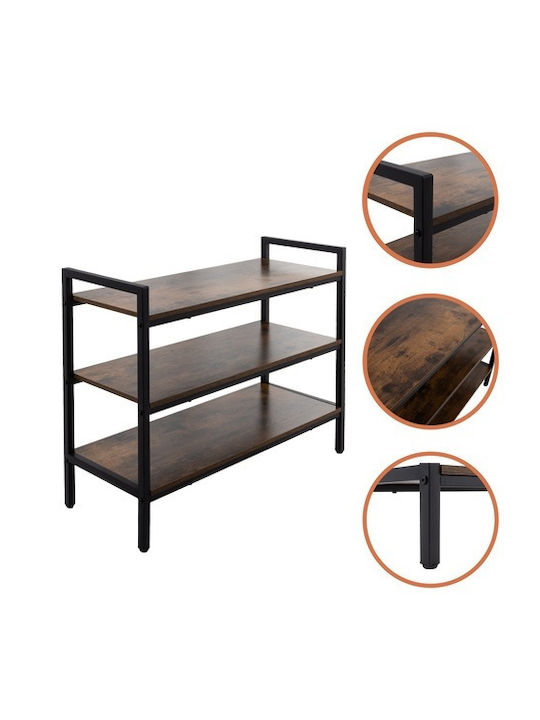 Fabric Shoe Organizer Black 79x30x58.5cm