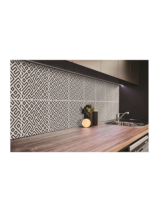 Panou Decorativ de Perete din Vinil Linii Geometrice 100x50 Cm