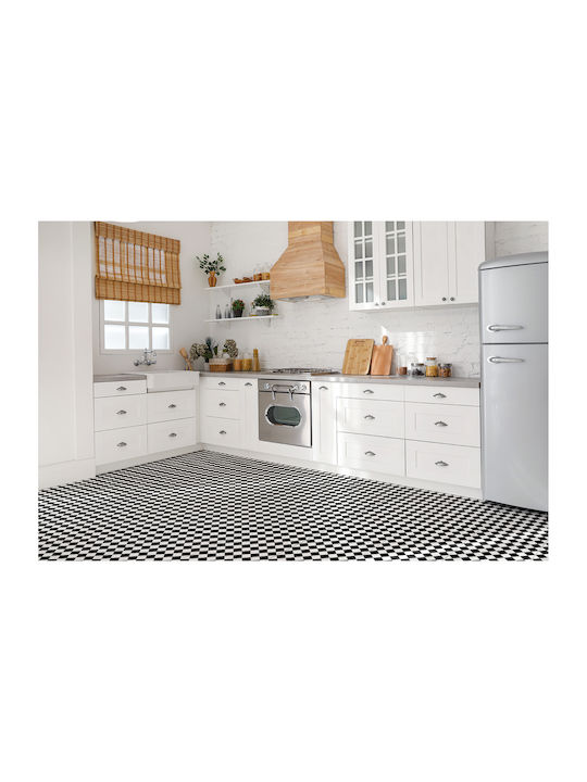 Decorative Vinyl Tile Stickers Inclined Chessboard 9x30x30 Cm