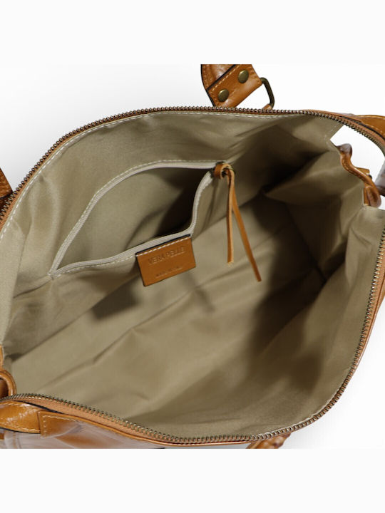 Leather Women's Tote Bag Brown