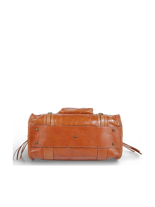 Leather Women's Tote Bag Brown