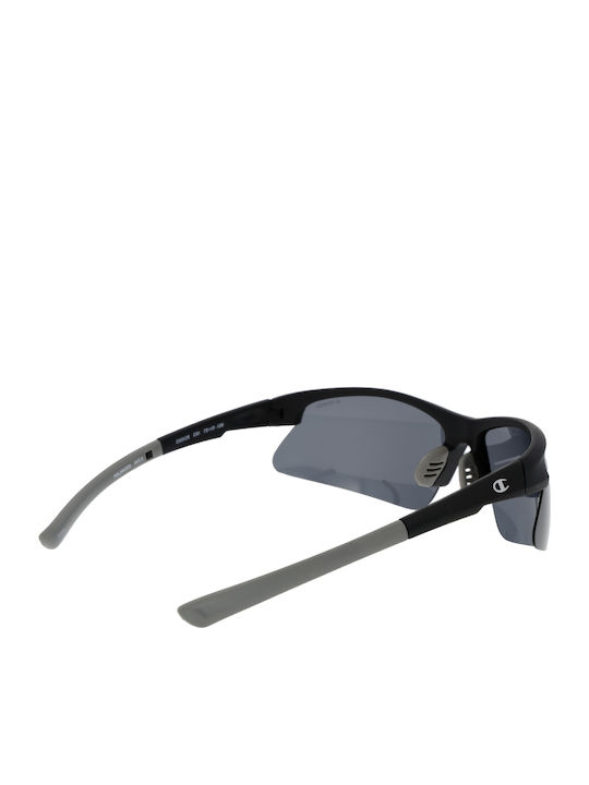 Champion Unisex Γυαλιά Ηλίου με Μαύρο Κοκκάλινο Σκελετό και Γκρι Φακό CU5128-75C01