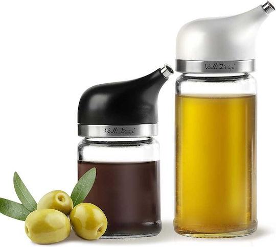 Vialli Design Oil & Vinegar Set Glass with Flow 170ml