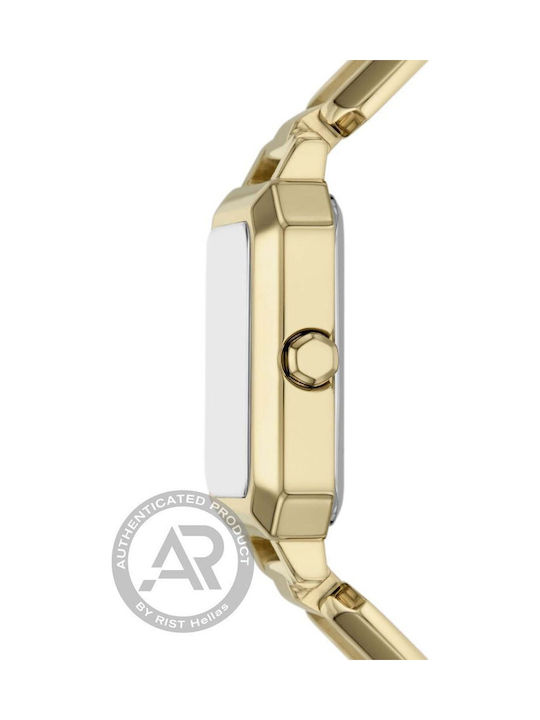 Armani Exchange Women's Watch with Gold Metal Bracelet