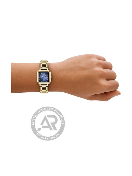 Armani Exchange Women's Watch with Gold Metal Bracelet