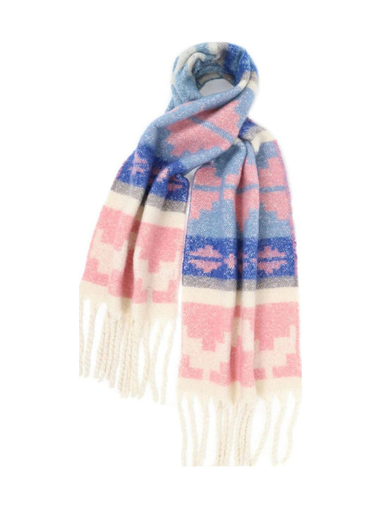 Kids Beanie Set with Scarf & Gloves Knitted Pink