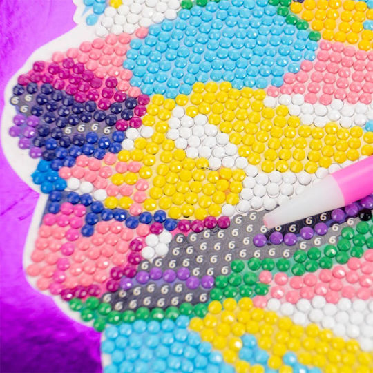 Nice Diamantiny Level Up Pop Mosaik Kreatives Set „Wolf“ Bunte 3D Diamanten 96003 Für 8+ Jahre