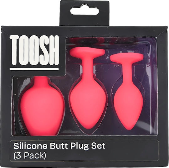 Toosh Πρωκτικές Σφήνες Σετ Small Ροζ