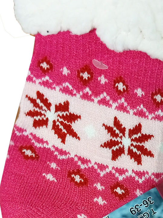 Join Kids' Slipper Socks Fuchsia