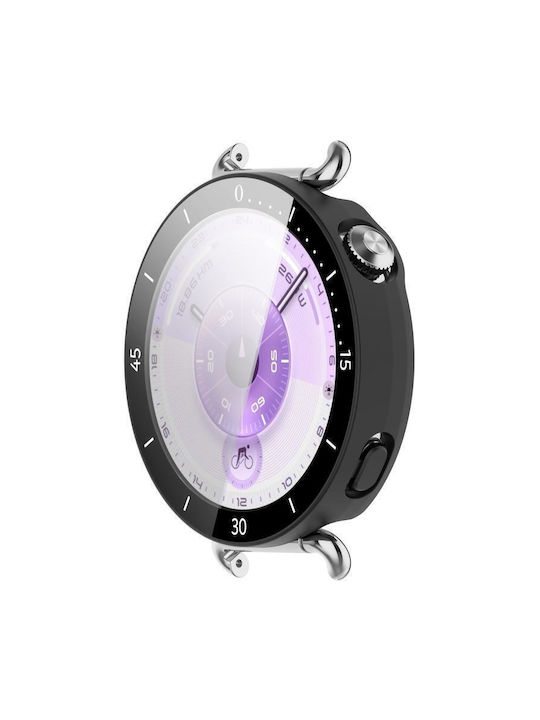 Πλαστική Θήκη με Τζαμάκι σε Μαύρο χρώμα για Huawei Watch GT 6 41mm