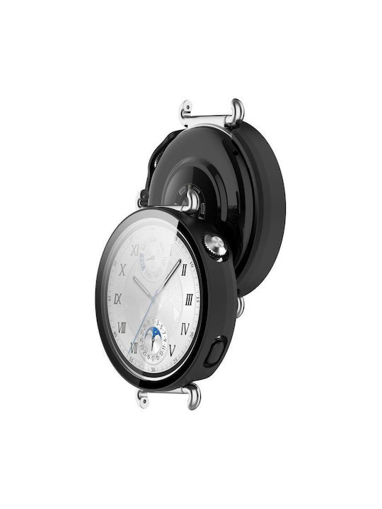 Πλαστική Θήκη με Τζαμάκι σε Μαύρο χρώμα για Huawei Watch GT 6 41mm