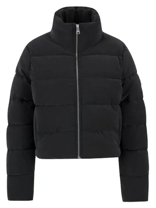 Women's Puffer Jacket for Winter Black