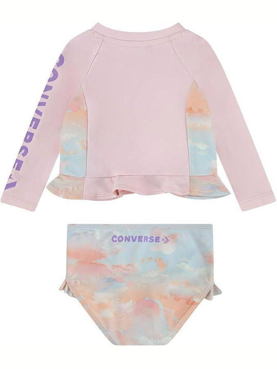Converse Rash Guards Kids Swimwear Swimwear Set Sunset Pink