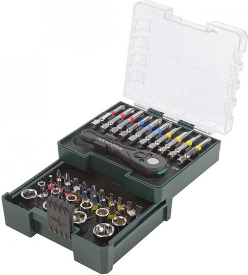 Rockforce Set de chei tubulare și clichet 41buc