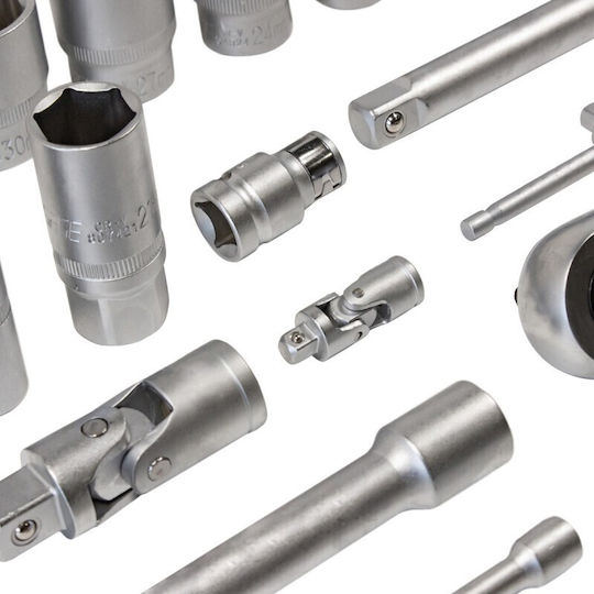 Rockforce Καστάνια με Καρυδάκια 1\4" & 1\2" 108τμχ