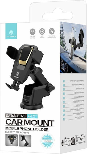 Car Mount Smartphones Universal Techancy Black Gold Tm08905
