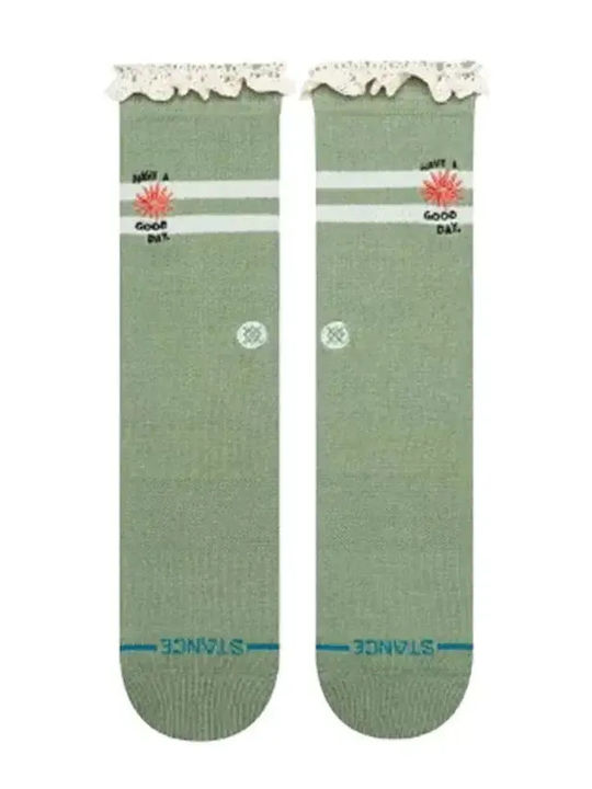 Stance Have A Good Day Athletic Socks Green 1 Pair