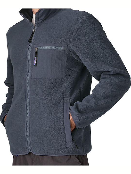 Men's Fleece Cardigan Smolder Blue
