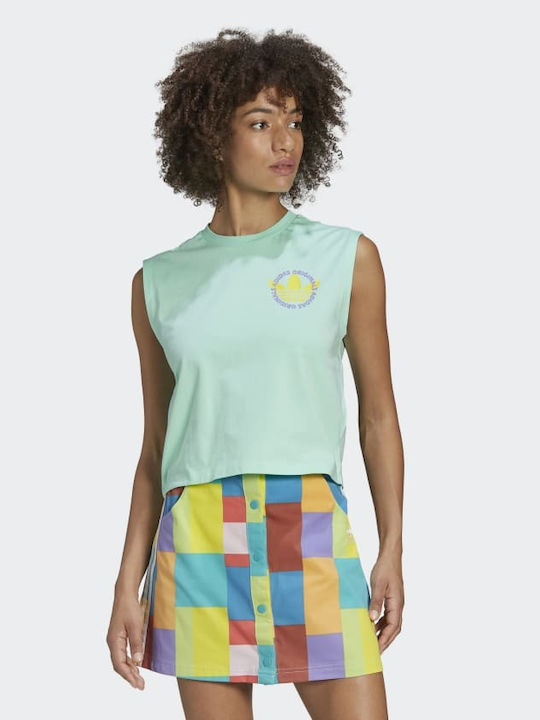 Summer Surf Γυναικείο Αθλητικό Crop Top Αμάνικο Pulmin
