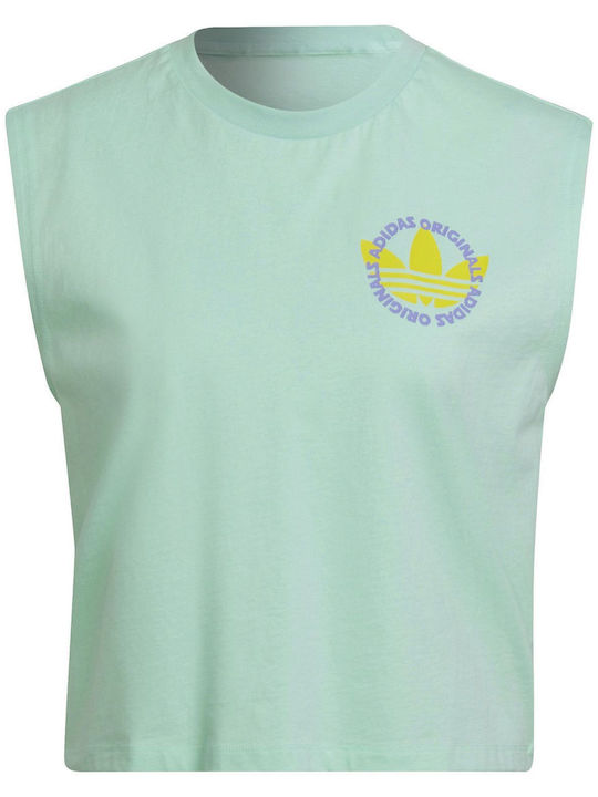 Summer Surf Γυναικείο Αθλητικό Crop Top Αμάνικο Pulmin