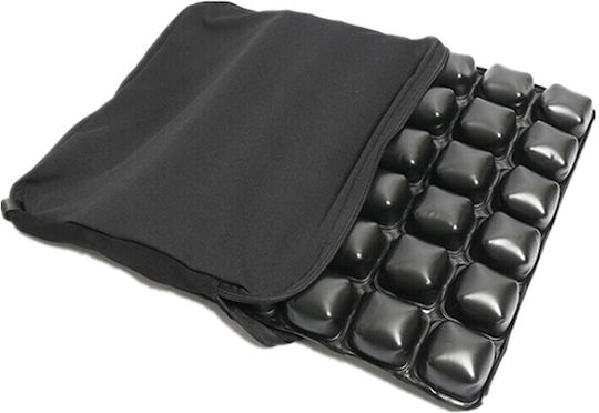 Anti-Decubitus Cushion Self-Inflating Office Chair Back Pillow with Air Cells 42x42x3cm