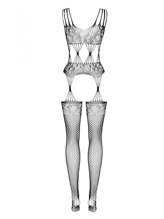 Beauty Night Maribel 688 Bodystocking Plasă Negru