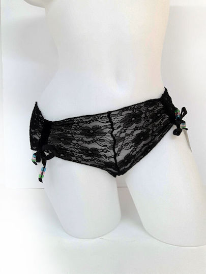 Spitzen-Slip Panty Heiße Shorts Stil Schwarz