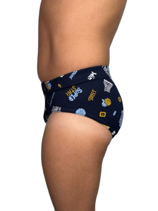 Biyo Set of Kids' Briefs Navy Blue 2pcs