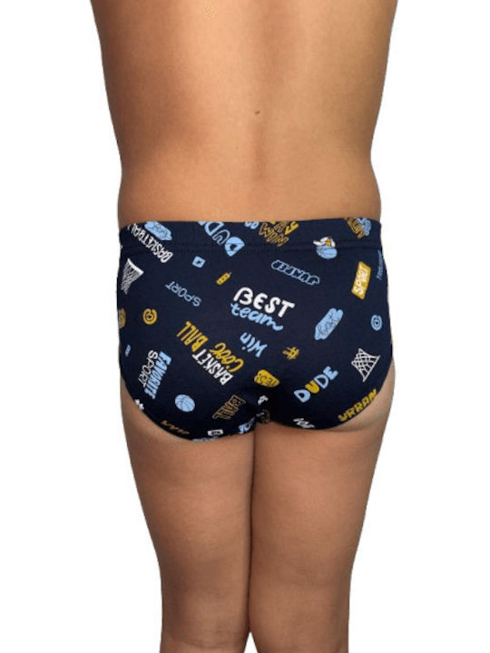 Biyo Set of Kids' Briefs Navy Blue 2pcs