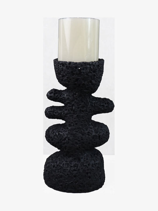 InTheBox Lustre Candle Holder Polyresin in Black Colour 14.5x9.5x25cm Various Colours