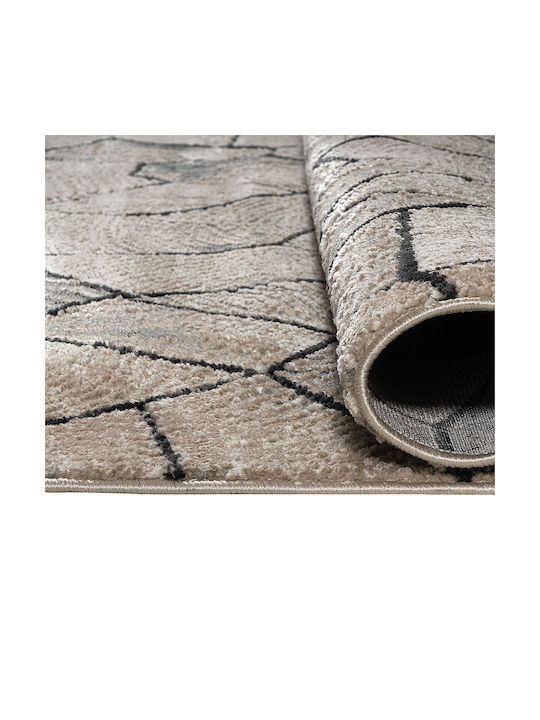 Beauty Home Serena 9837 Σετ Μοντέρνα Χαλιά Κρεβατοκάμαρας Beige Grey BH390689 3τμχ