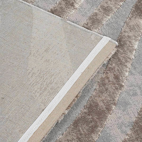 Beauty Home Σετ Μοντέρνα Χαλιά Κρεβατοκάμαρας Beige Grey BH390693 3τμχ