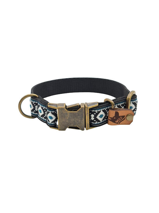 Hundehalsband Tribal Urban Verstellbares Stoffhalsband Bailu XSklein 22 34cm Breite 2cm Galazio