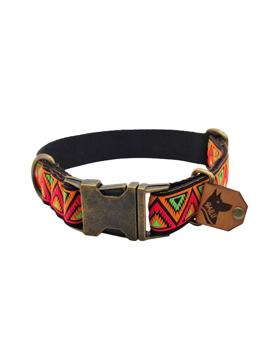 Dog Collar Kilim Urban Adjustable Fabric Collar Bailu Xs 22 34cm Width 2cm Red-Blue