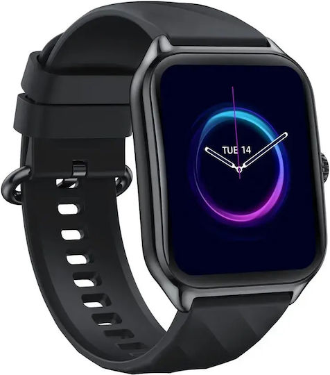 Zeblaze GTS 4 Aluminium 39mm Smartwatch mit Pulsmesser (Schwarz)